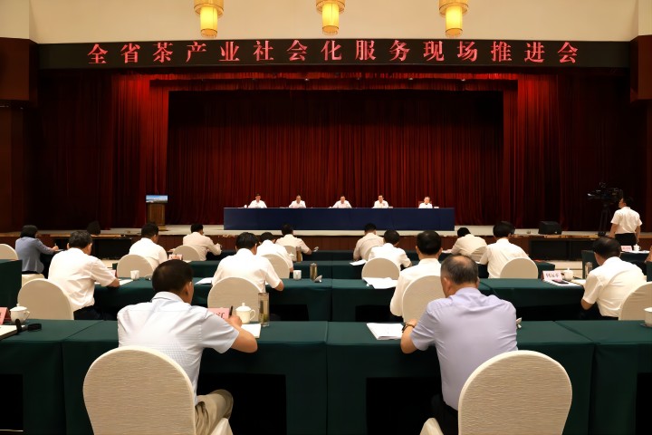 全省茶产业社会化服务现场推进会在五峰召开
